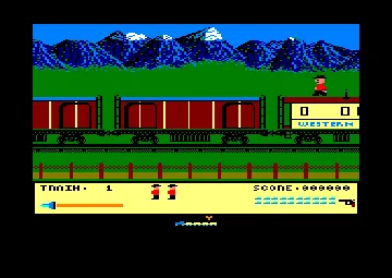 Mountie Mick's Death Ride (UK) (1987) screen shot game playing